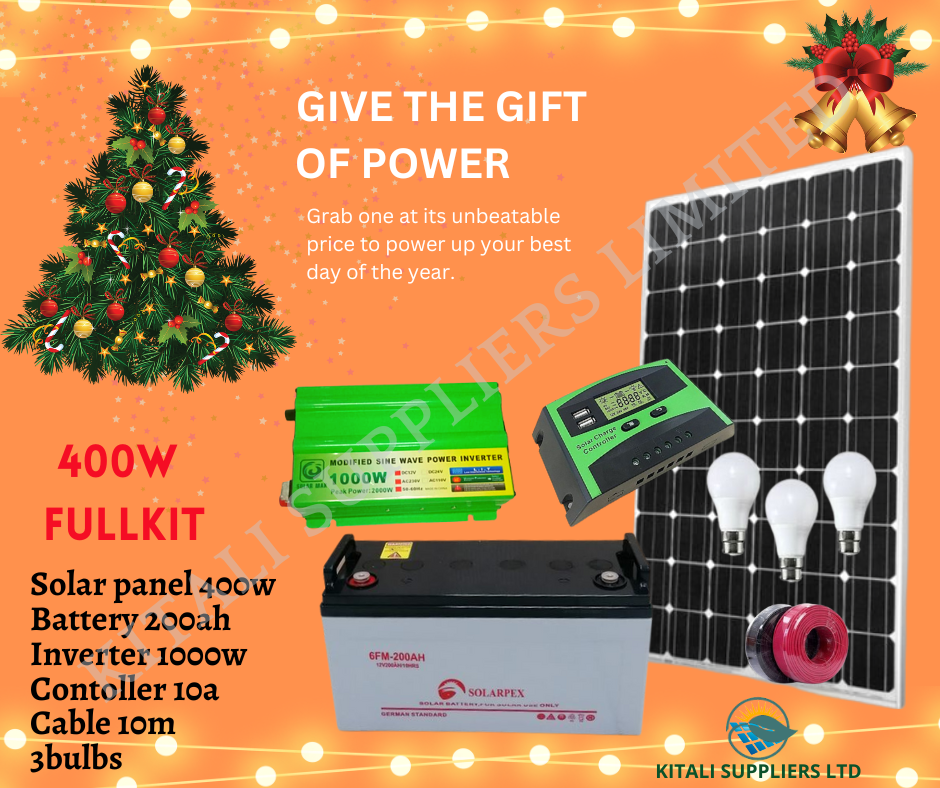 Solar fullkit 400w with solarpex battery 200ah