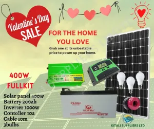 400w solar fullkit for valentine