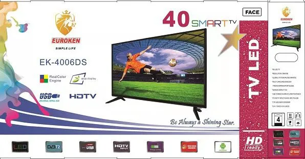 Euroken 40" LED Android Smart Tv Netflix Youtube