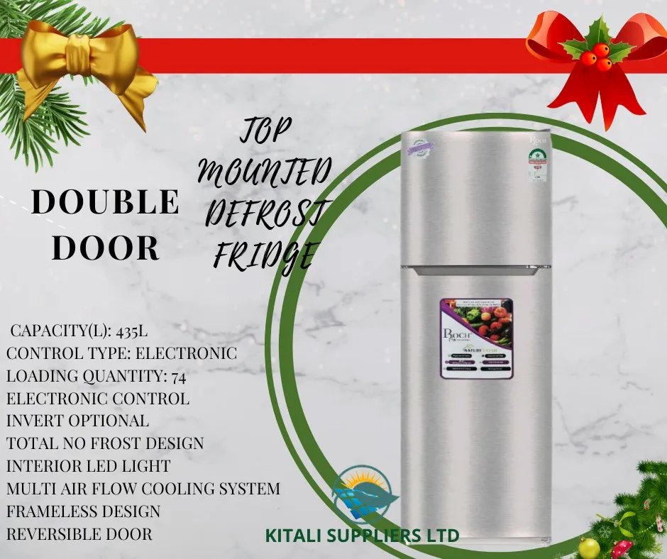 Roch RF-435DT-B Double Door Refrigerator -435 Litres