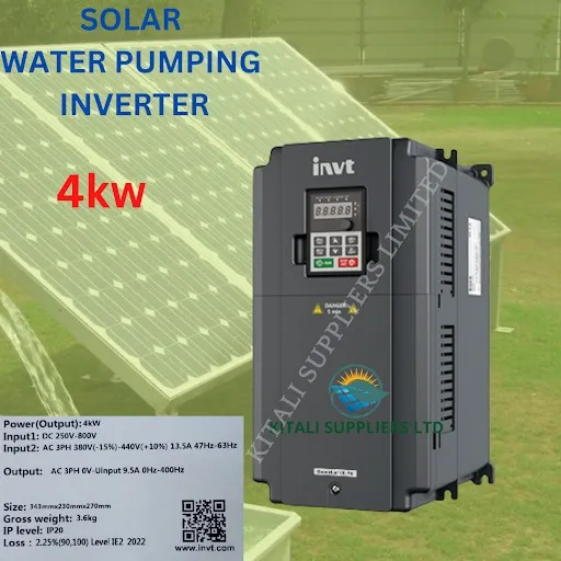 Solar water pumping inverter 4kw