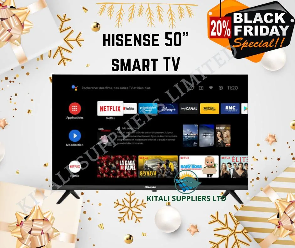 Hisense 50" Inch Frameless 4K UHD Smart TV