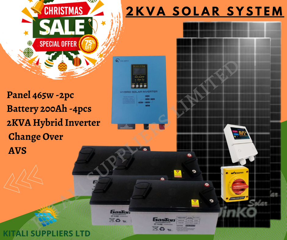 Jinko Solar 2kva solar system with Solarpex hybrid inverter