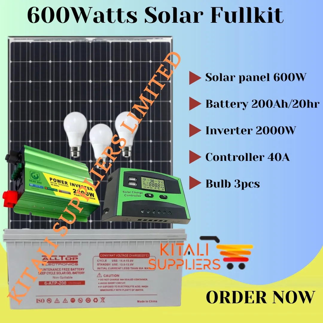 600watts Solar Fullkit.