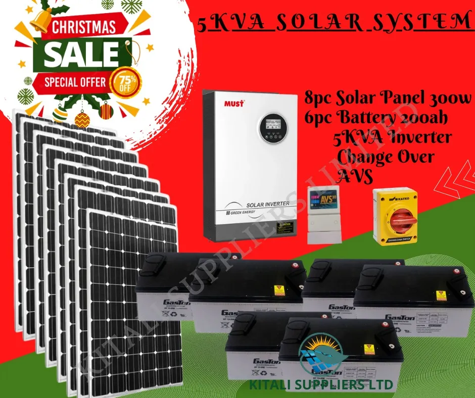 5 kva solar system mono for festive