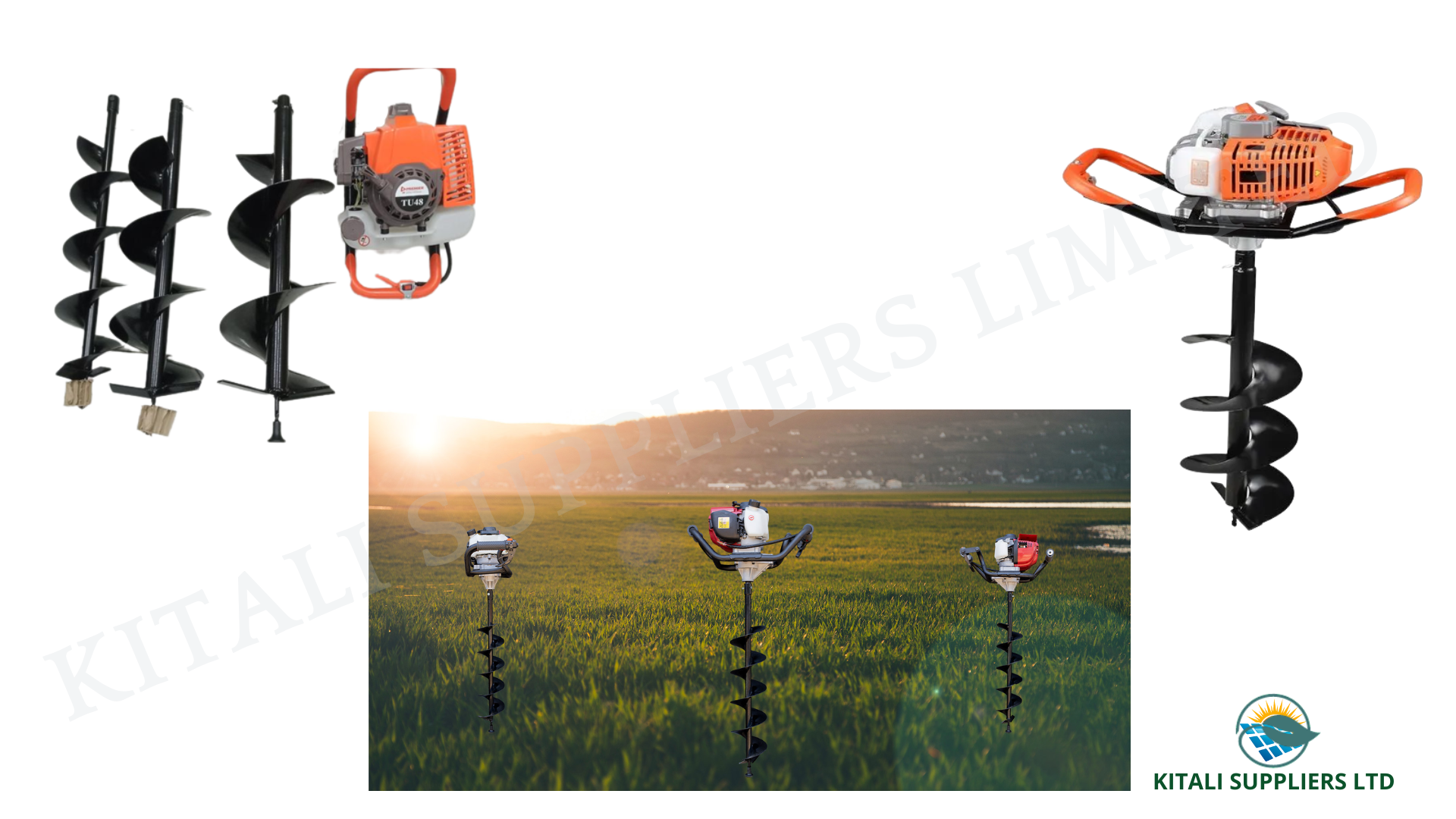 Premier Commercial And Industrial Use Earth Auger With 3 Free Bits