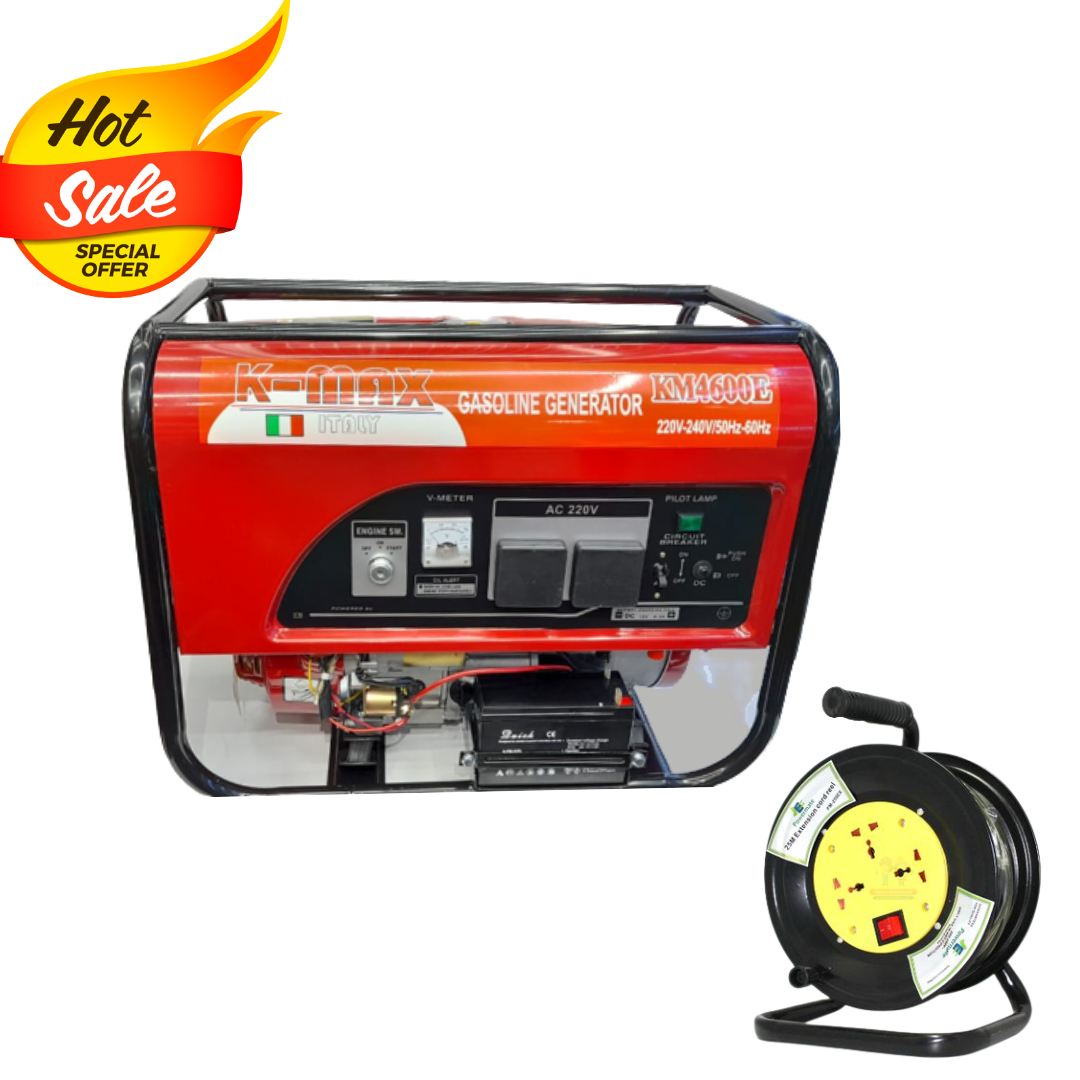 K-max Italy Gasoline Petrol Generator 2.4kva KM4600E with Free power regulator
