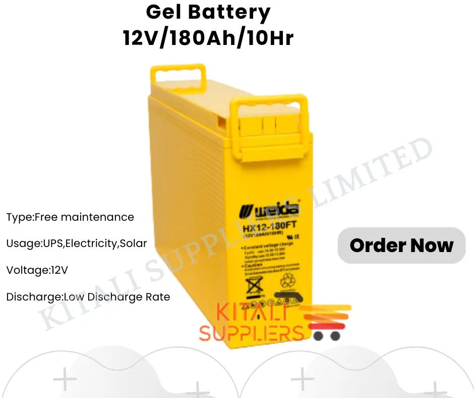 Gel battery 180ah battery 10hr