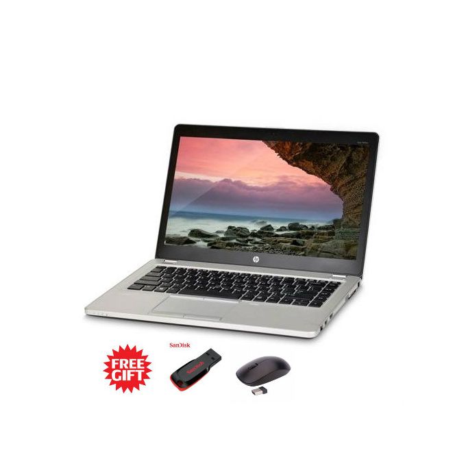 HP Refurbished EliteBook Folio 9470m,Intel Core I5, 4GB Ram, 500GB HDD + Free Flash Disk &amp; Mouse