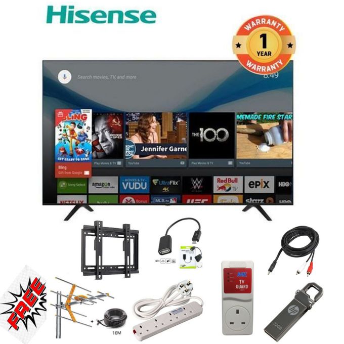 Hisense 32" Inch Frameless Smart TV+FREE 7 Gifts