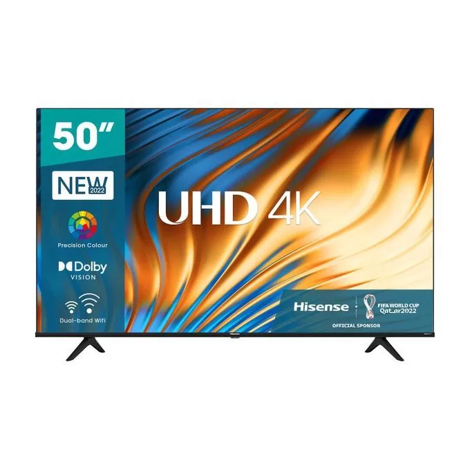 Hisense 50 Inch Smart 4k FRAMELESS UHD TV, BLUETOOTH, Youtube-Black