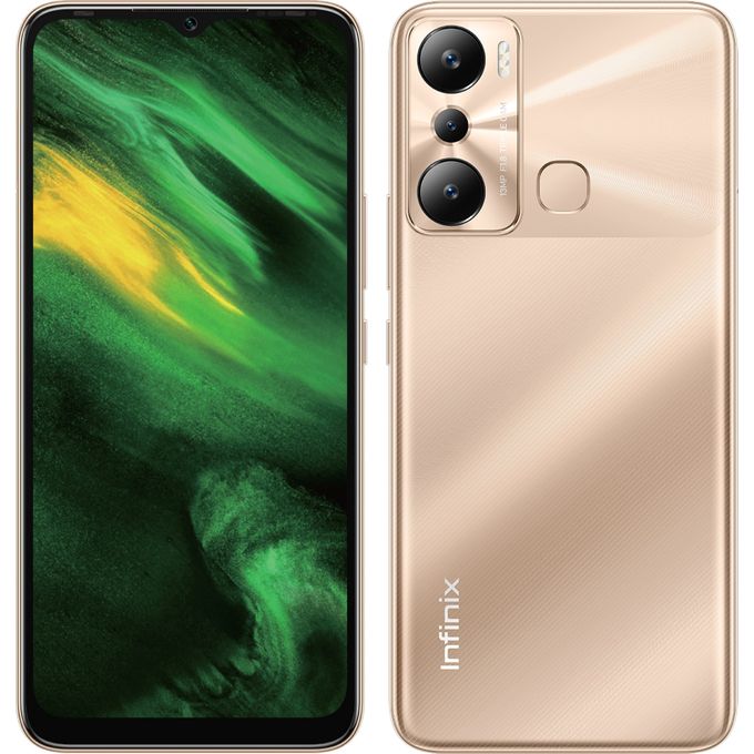 Infinix Hot 20i, 6.6", 64GB + 3GB RAM (Dual SIM), 5000mAh, 4G - Sunset Gold