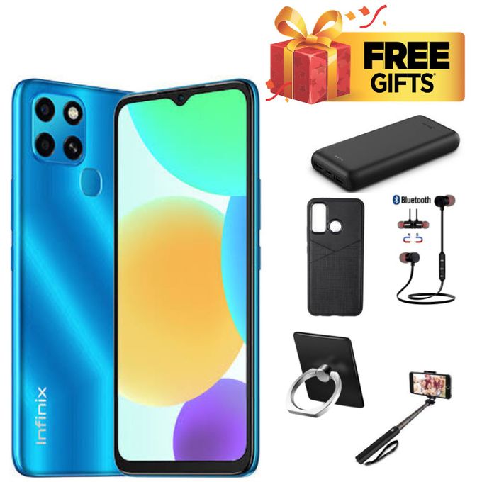 Infinix Smart 6, 6.6" Display Size, (32GB+2GB) (Dual SIM), 3G,&amp;5 FREE GIFTS
