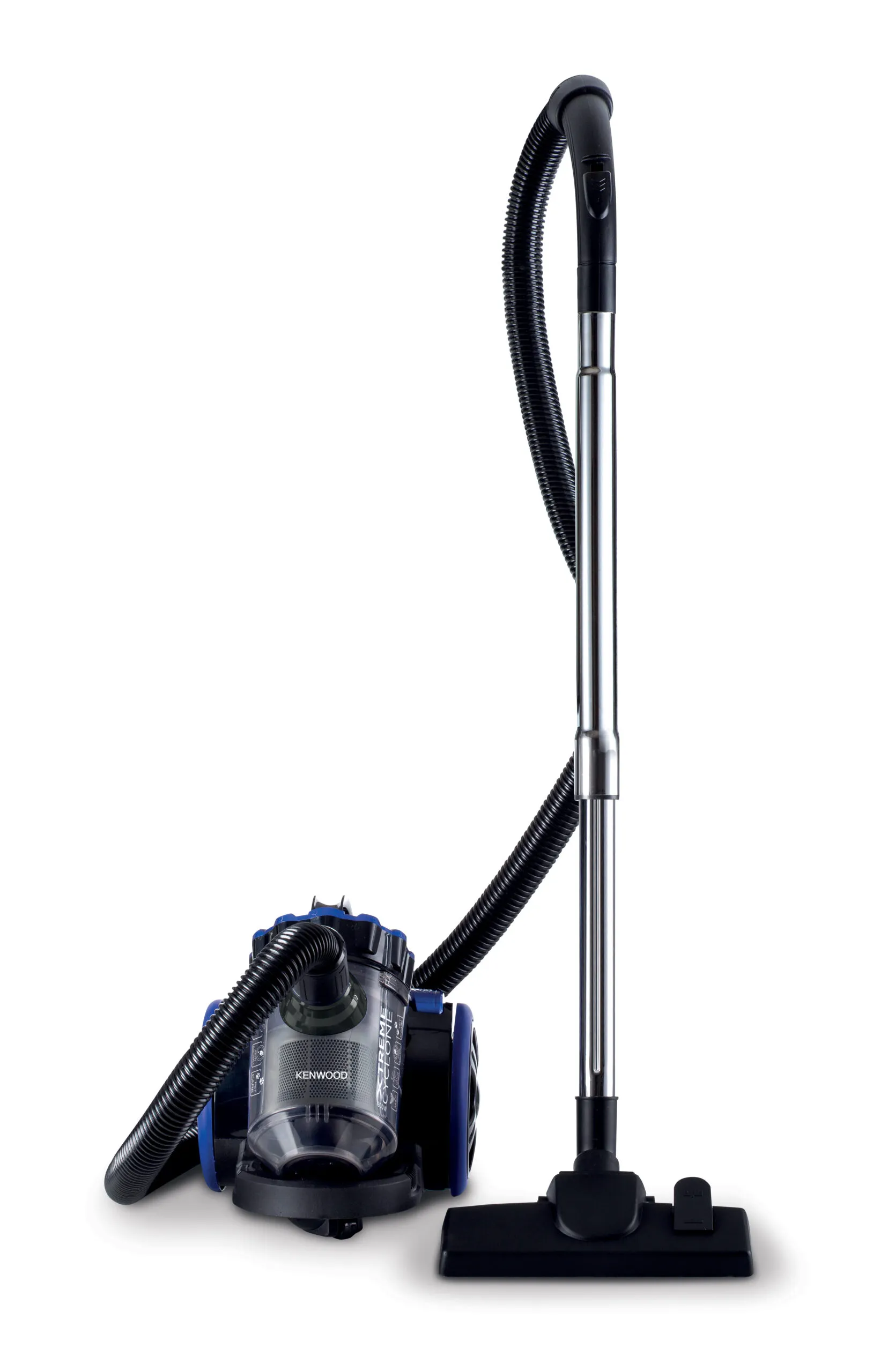 Kenwood VBP50.000BB Dry Bagless Vacuum Cleaner, 2L - Black & Blue
