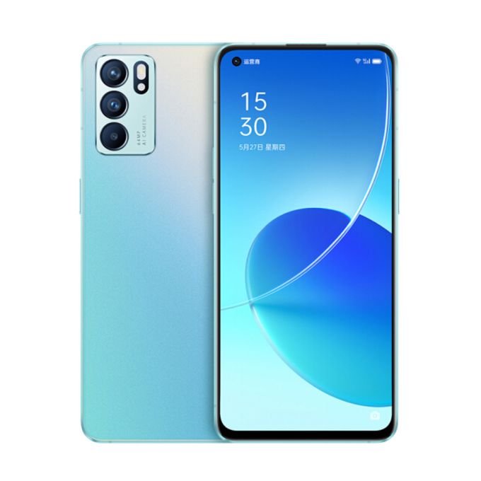 Oppo Reno 6 5G - 6.4",128GB ROM+8GB RAM, Dual SIM,4300 MAh - Aurora