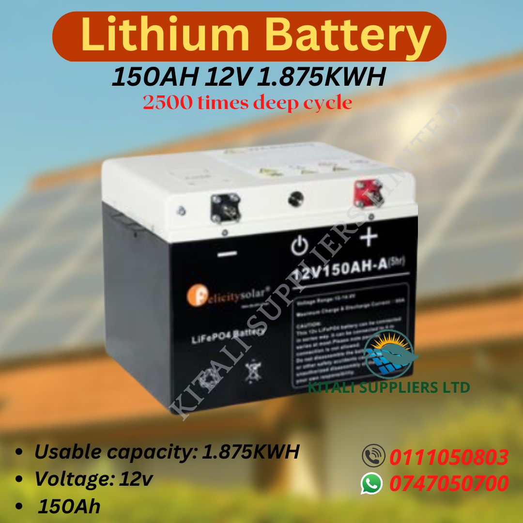 Felicity 150ah 12V 1.875Kwh Lifepo4 Lithium Battery