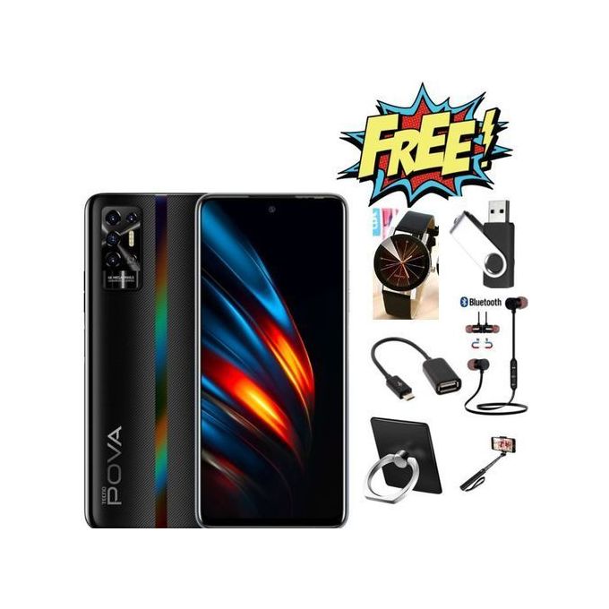 Tecno POVA NEO, [4GB ROM + 64GB RAM], 6.8''6000MAH Free Gift