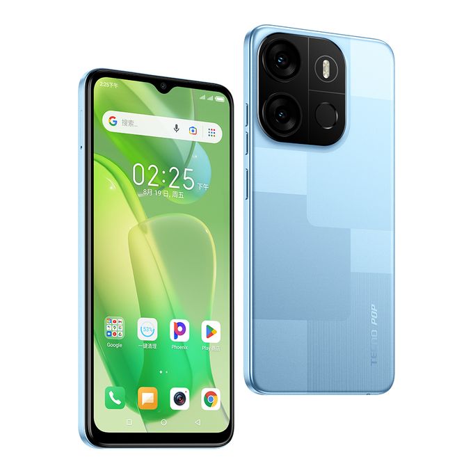 Tecno Pop 7 6.6"HD+, 2GB RAM+64GB, 8MP, 4G (Dual Sim) 5000MAh -Capri Blue
