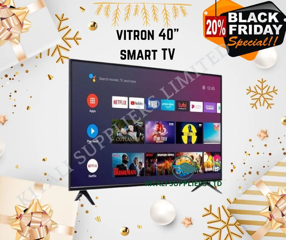 Vitron 40" Inch Android TV,SMART,INBUILT,NETFLIX, YOU-TUBE,,L.A"