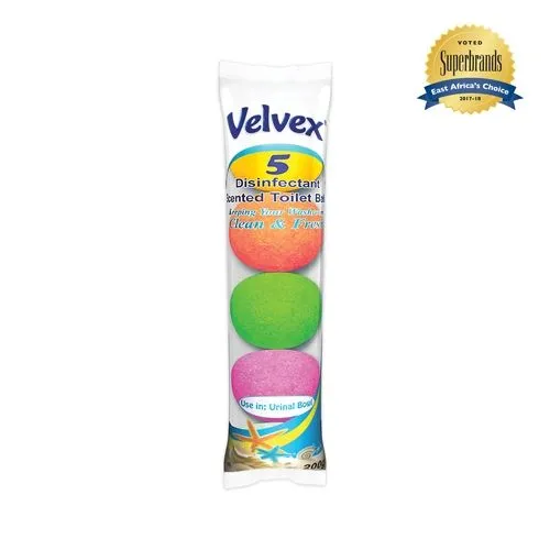 Velvex Disinfectant Coloured Toilet Balls 5 Pcs