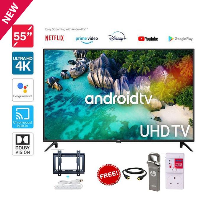 Vitron 55" Inch ULTRA HD FRAMELESS 4K Android TV+FREE GIFTS