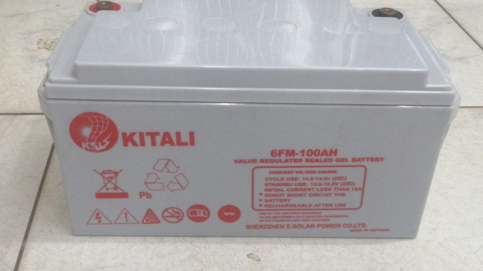 KITALI Battery 100ah Dry cell Free Maintenance Gel Battery
