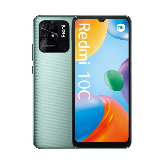XIAOMI Redmi 10C 6.71'', 4GB+128GB, 50MP+2MP Camera, 4G, Dual SIM - Mint Green