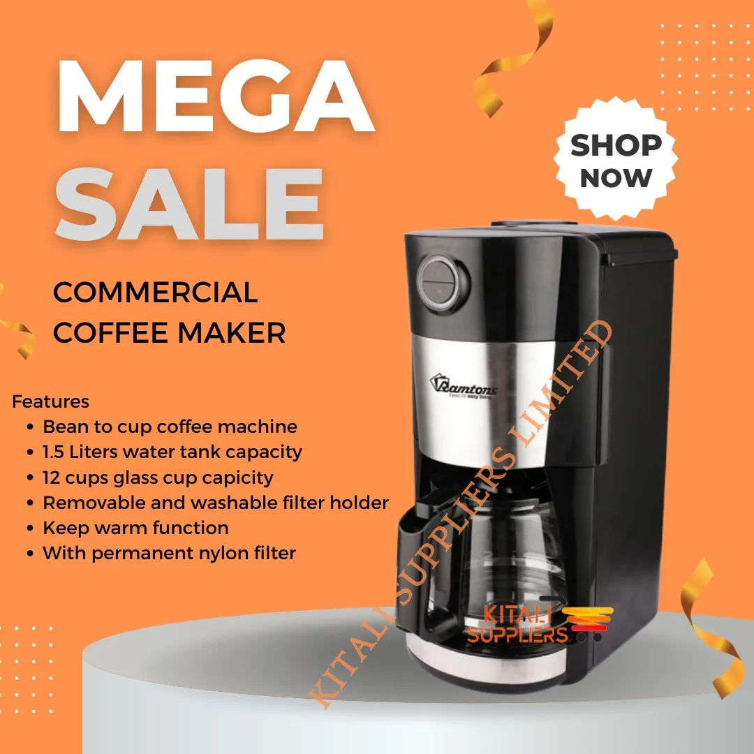 Coffee Maker 12 Cups Drip Coffee Maker Brewing Tea Machine
