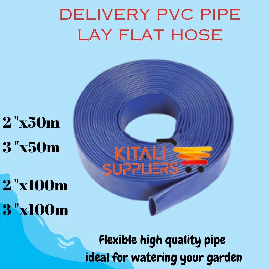 Delivery pipe lay flat hose 100m 3"