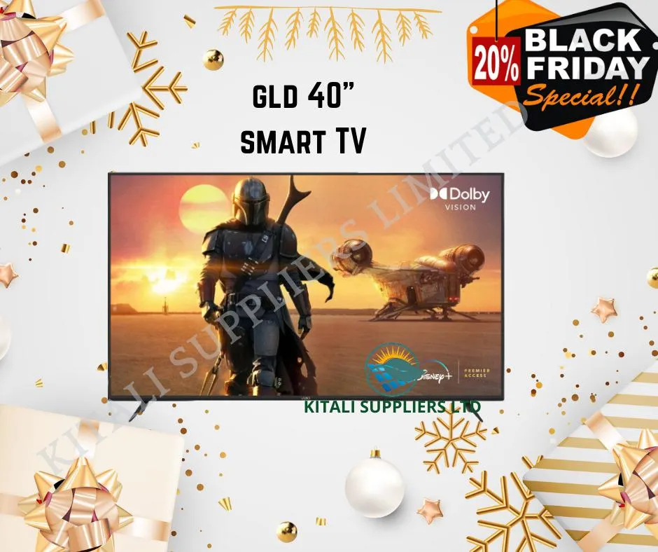 Gld 40" INCHES SMART TV WITH HDMI/USB PORTS &INBUILD DECORDER