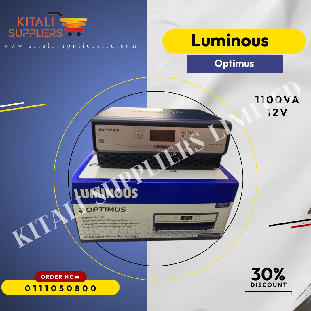 Luminous Optimus Pure Sine Wave 1100VA/12V Inverter