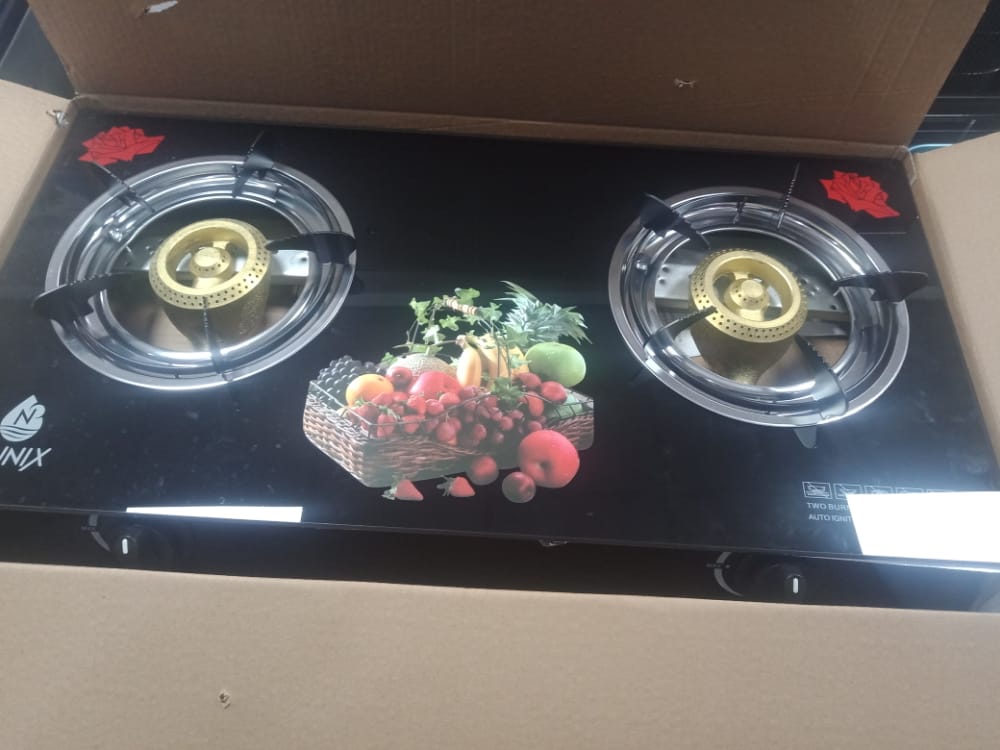 Nunix glass top 2 burner