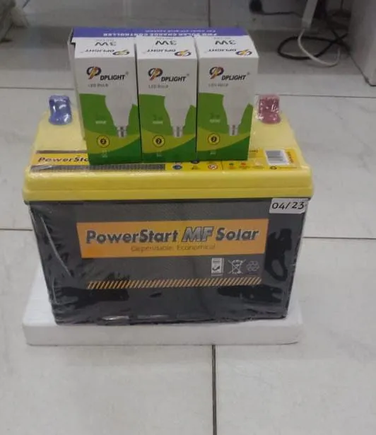 N75ah powerstart battery with 3pc bulbs