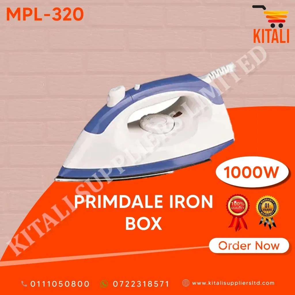 PL-265 Primdale iron box Primdale Quality Non-Stick Stainless Steel Dry Electric Iron Box