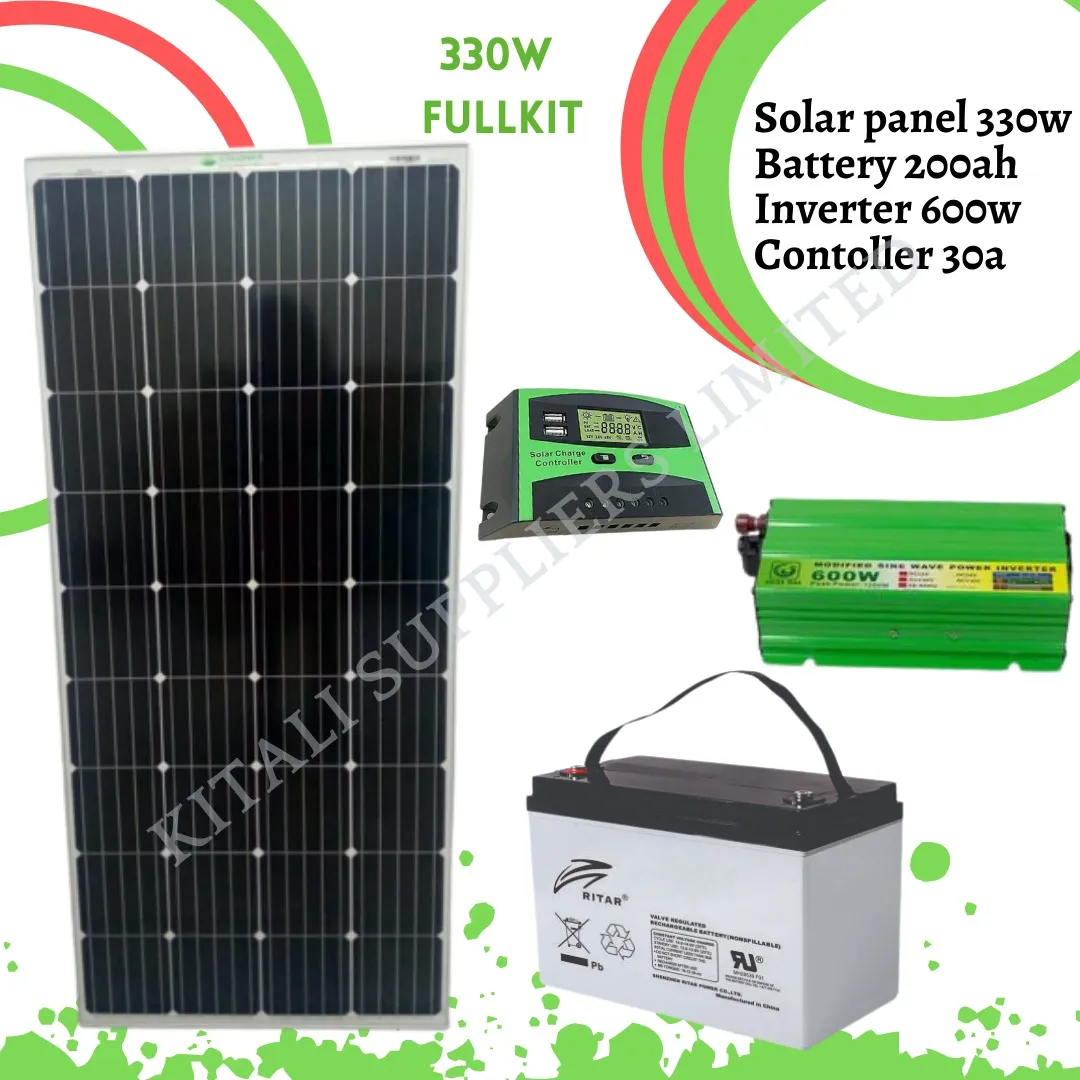 Solarmax Solar Fullkit 330watts With ritar battery