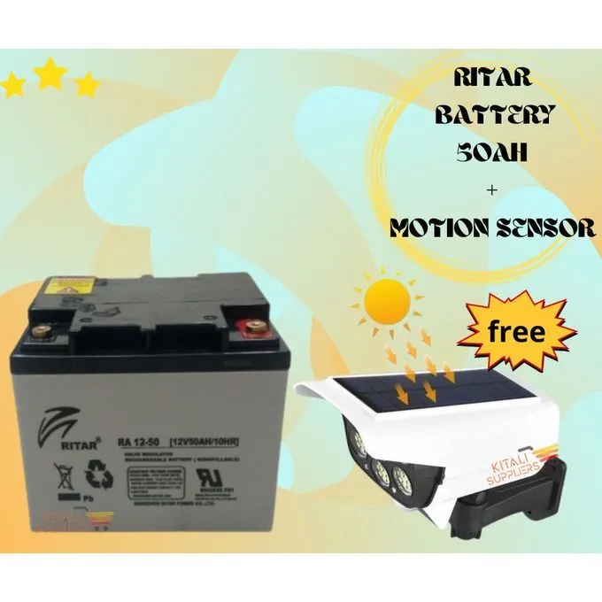 Battery 50ah Plus Free Motion Sensor