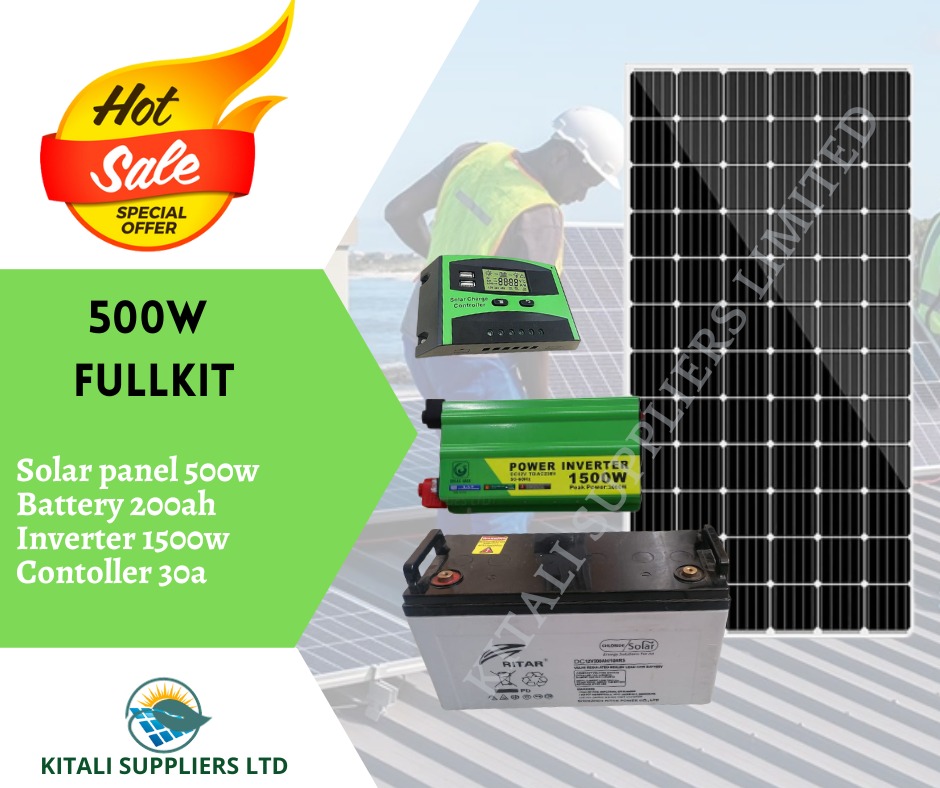Hot sale monocrystalline panel 500w fullkit