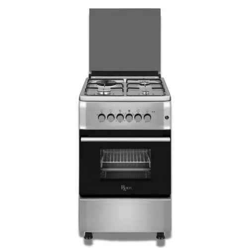 Roch RECK-531SS - 50x55CM 3 Gas Burners + 1 Hotplate Cooker - Silver