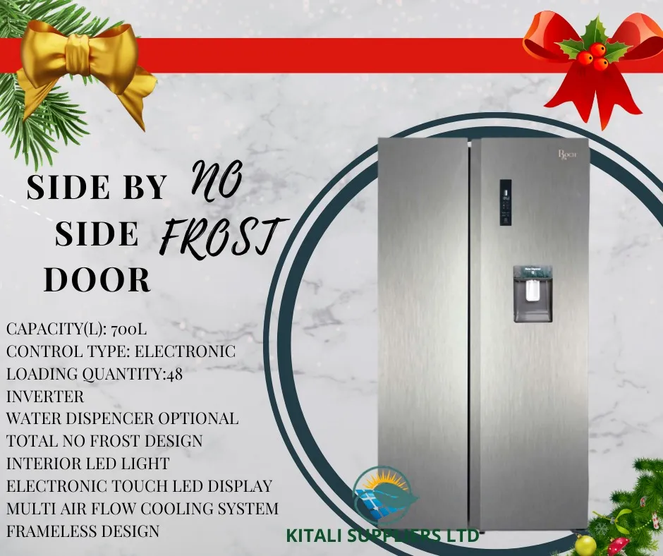Side by side frost door fridge