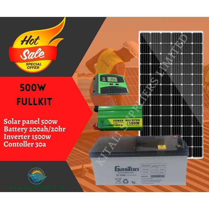 Solarmax Solar Fullkit 500w With Gaston Battery 200ah/20hr