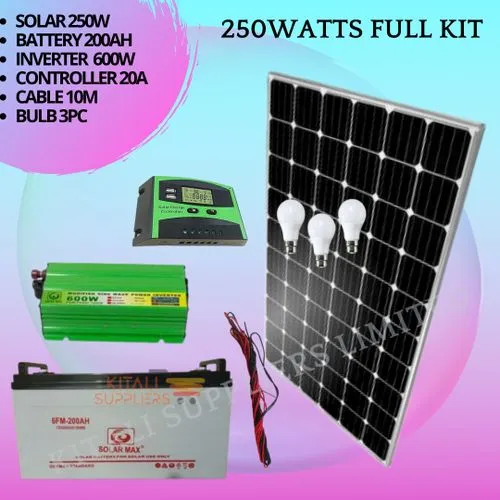 250watts Solarmax Solar Fullkit.