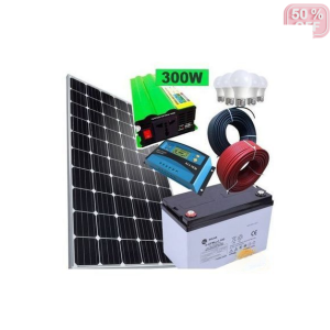 Solar Panel Fullkit 100W Solar Panel + 80AH Battery + 300 Watts Inverter + 10 Amp Controller