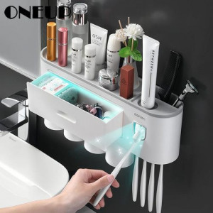 Exquisite Automatic Toothpaste Dispenser / Bathroom Rack