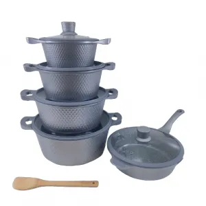 Bosch 11pc cookware with silicone lid covers