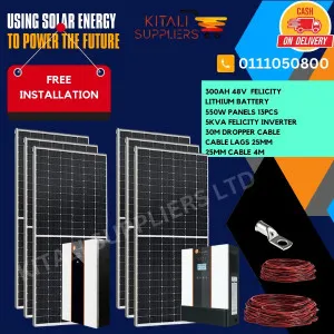 300AH 48V Felicity Lithium Battery Complete Solar Package