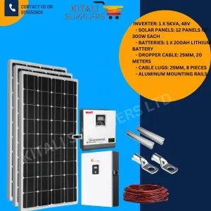 12pc 300W solar panel full kit