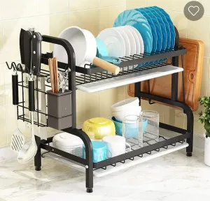 2 Tier High quality carbon steel dish rack