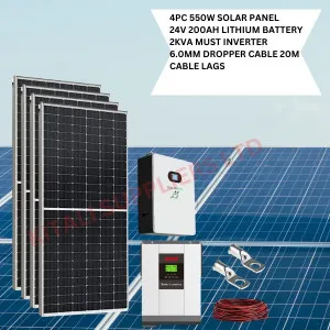 Solar kitali 550w solar fullkit with lithium battery