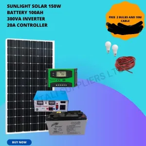 150w solar full kit