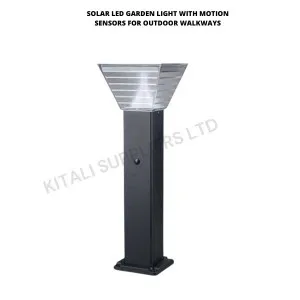 Solar LED garden Light with motion sensors for outdoor walkways